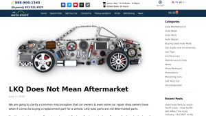LKQ Does Not Mean Aftermarket - My Auto Store - lkq auto parts company