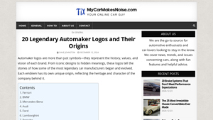 20 Legendary Automaker Logos and Their Origins - My Car Makes Noise - vehicle manufacturer emblems