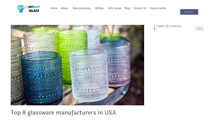 Top 8 glassware manufacturers in USA - Glass bottle manufacturer-MC Glass - glassware manufacturer