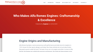 Exploring Who Makes Alfa Romeo Engines and Their Innovations - alfa romeo manufacturer