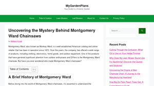 Uncovering the Mystery Behind Montgomery Ward Chainsaws - montgomery ward manufacturer