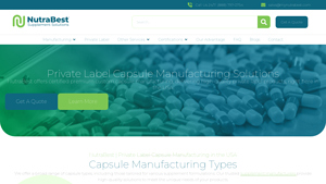 Private Label Capsule Manufacturing Solutions in USA | NutraBest - capsule manufacturer