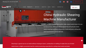China Hydraulic Shearing Machine Manufacturer - MYT CNC - shearing machine company