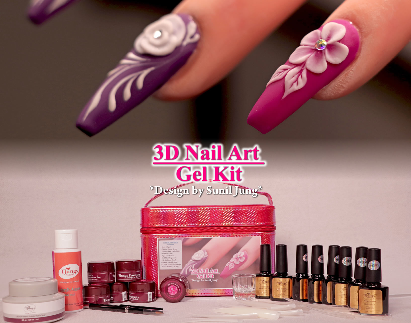 A relevant stock photo of nail art supplier in a typical setting.