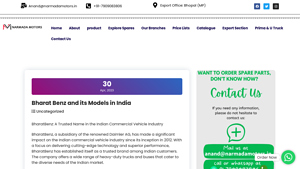 Bharat Benz and its Models in India - Narmada Motors - bharatbenz truck company
