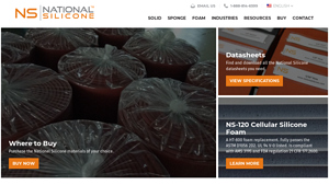 Silicone Rubber Sheet | Rolls & Strips | National Silicone - silicone manufacturer