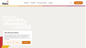 Natra - Spreading our passion for chocolate around the world - chocolate manufacturer