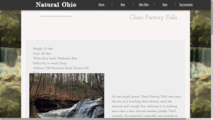 Chair Factory Falls - Natural Ohio Adventures - chair factory