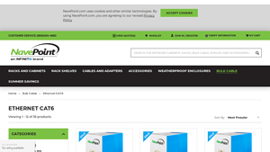 Ethernet CAT6 - Bulk Cable - NavePoint - cat6 ethernet cable bulk