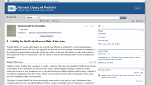 Liability for the Production and Sale of Vaccines - Vaccine Supply and ... - mmr vaccine manufacturer