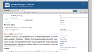 Acetaminophen - StatPearls - NCBI Bookshelf - tylenol manufacturer