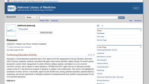 Diazepam - StatPearls - NCBI Bookshelf - valium manufacturer