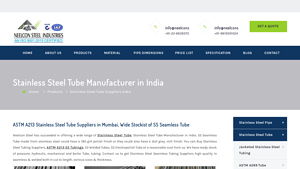 Stainless Steel Tube Manufacturer in India - ss tube manufacturer
