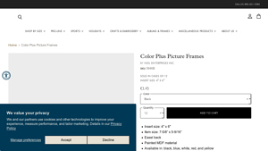 Color Plus Picture Frames - Neil Enterprises Inc. - 4x6 frame bulk