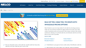 Wholesale Pricing on Bulk Zip Ties, Cable Ties | Nelco Products - cable tie manufacturer