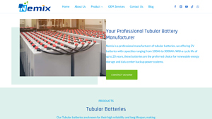 Professional Tubular Battery Manufacturer - Nemix - tubular battery company