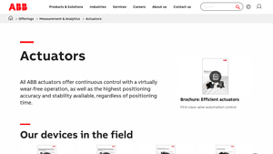 Actuators | Supplier | Manufacturer | Measurement Products | ABB - actuator manufacturer