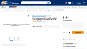 Cable Wholesale HDMI to Micro HDMI Cable High Speed w - Newegg - micro hdmi cable bulk