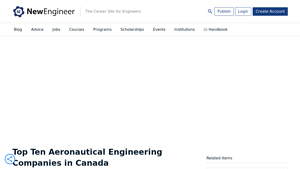 Top Ten Aeronautical Engineering Companies in Canada - canadian airplane manufacturer