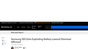Samsung SDI Gets Exploding Battery Lawsuit Dismissal Affirmed - samsung battery company