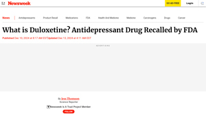 What is Duloxetine? Antidepressant Drug Recalled by FDA - duloxetine recall manufacturer