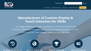 Custom Display & Touch Solutions | New Vision Display - display manufacturer