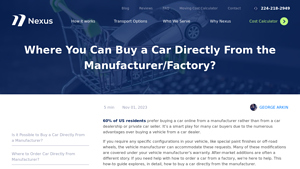 Buy a Car Directly From the Manufacturer/Factory? - can you buy a car from the manufacturer