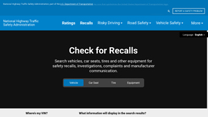 Check for Recalls: Vehicle, Car Seat, Tire, Equipment | NHTSA - infiniti automobile manufacturer