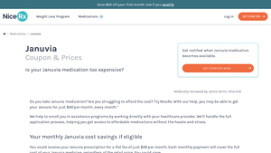 Januvia Coupon & Prices - Cost $49 per month - NiceRx - januvia manufacturer