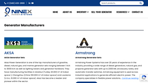 Generator Manufacturers List - NineX Power Systems - dg set company