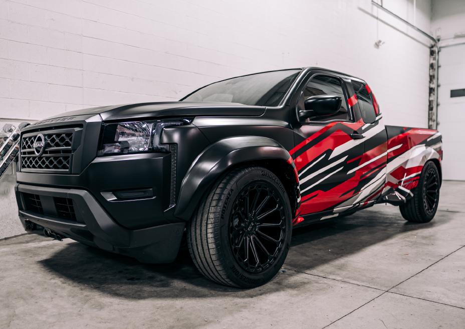 A relevant stock photo of nissan frontier 2022 custom in a typical setting.