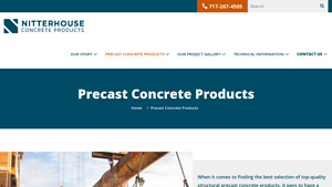 Precast & Prestressed Concrete Products | Nitterhouse - concrete precast manufacturer