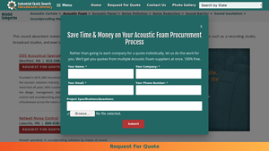 Leading Acoustic Foam Companies - Noise Control - soundproof foam bulk