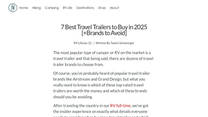 7 Best Travel Trailers to Buy in 2025 [+Brands to Avoid] - rv ratings by manufacturer