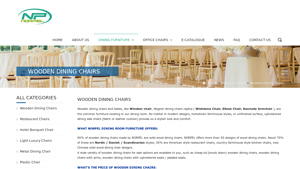Wooden Dining Chairs For Sale | Wholesale - NORPEL - dining chairs bulk