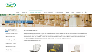 Metal Dining Chairs | Metal Stacking Chairs Wholesale - NORPEL - metal chairs bulk