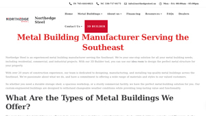 Metal Building Manufacturer in North Carolina - Northedge Steel - steel building manufacturer
