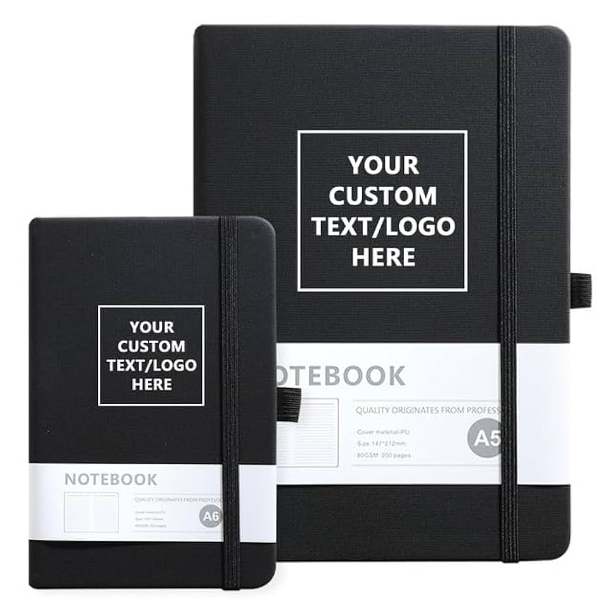 A relevant stock photo of notebook custom in a typical setting.