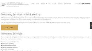 Trenching Services Salt Lake City | Nrp Construction LLC - trenching company