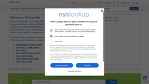 NSN Search by Part Number, CAGE and Parameters - manufacturer part number lookup