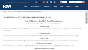 Top 10 Stainless Steel Ball Valve Manufacturers in 2025 - ball valve manufacturer