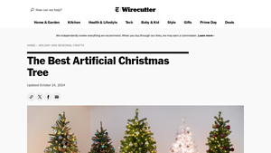 The 7 Best Artificial Christmas Trees | Reviews by Wirecutter - holiday time manufacturer