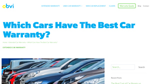 Which Cars Have The Best Car Warranty? Blog | Obvi - Obvi Extended Car ... - best vehicle manufacturer warranty