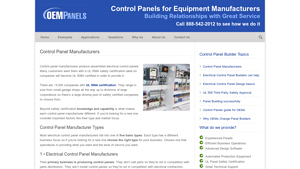Control Panel Manufacturers - OEM Panels - control panel manufacturer