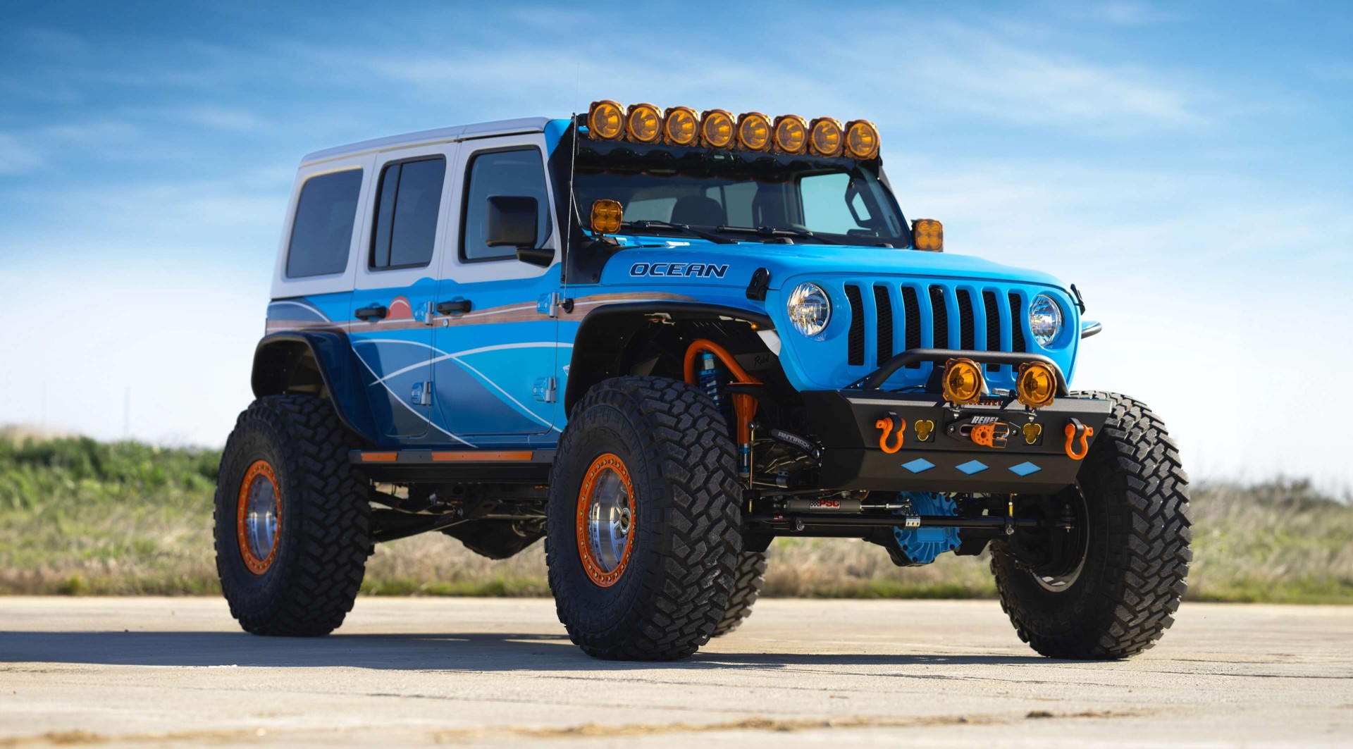 A relevant stock photo of off road custom in a typical setting.