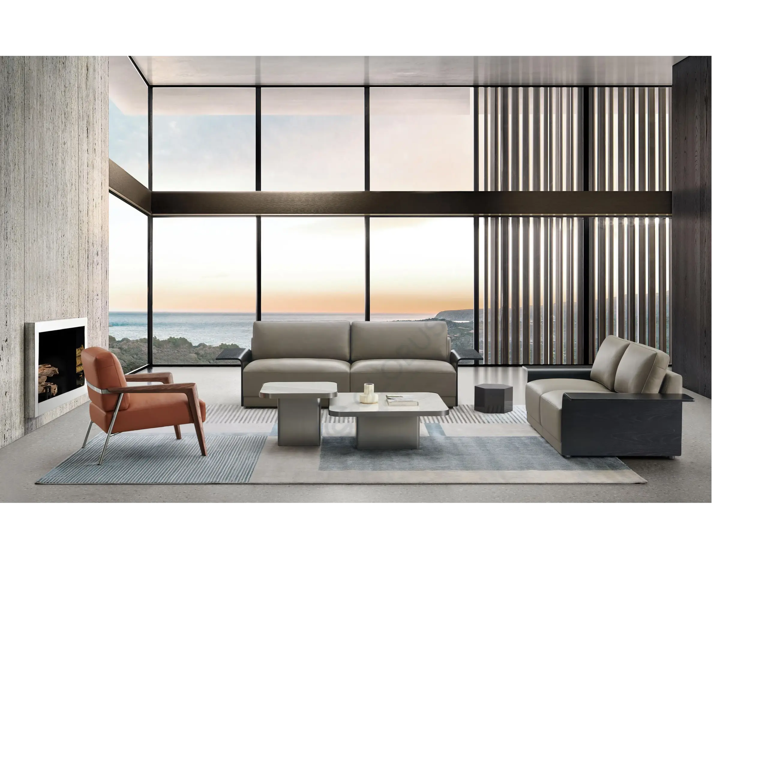 A relevant stock photo of office sofa china in a typical setting.