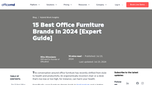 15 Best Office Furniture Brands In 2024 [Expert Guide] - office furniture manufacturer