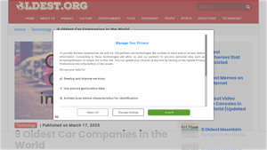 9 Oldest Car Companies in the World - first manufacturer