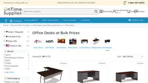 Office Desks at Bulk Prices - OnTimeSupplies.com - office furniture bulk