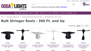 Bulk Stringer Reels - 300 Ft. and Up - Ooga Lights - led string lights bulk